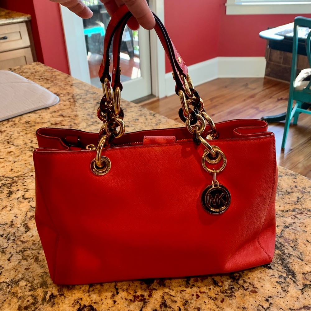 Michael Kors Red Shoulder Bag